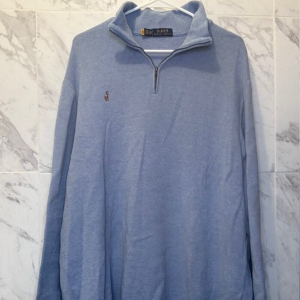 XXL Polo Ralph Lauren Long Sleeve Zipper Neck Sweater
